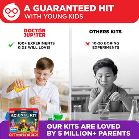 Doctor Jupiter Super Science Kit offers 60+ bonus experiments for extended exploration.