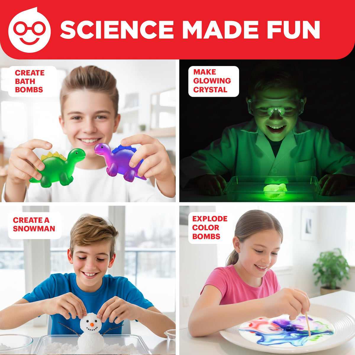 Doctor Jupiter Super Science Kit colorful waterfalls reveal vibrant color changes.