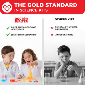 Doctor Jupiter Super Science Kit promotes parent-child bonding through hands-on learning.