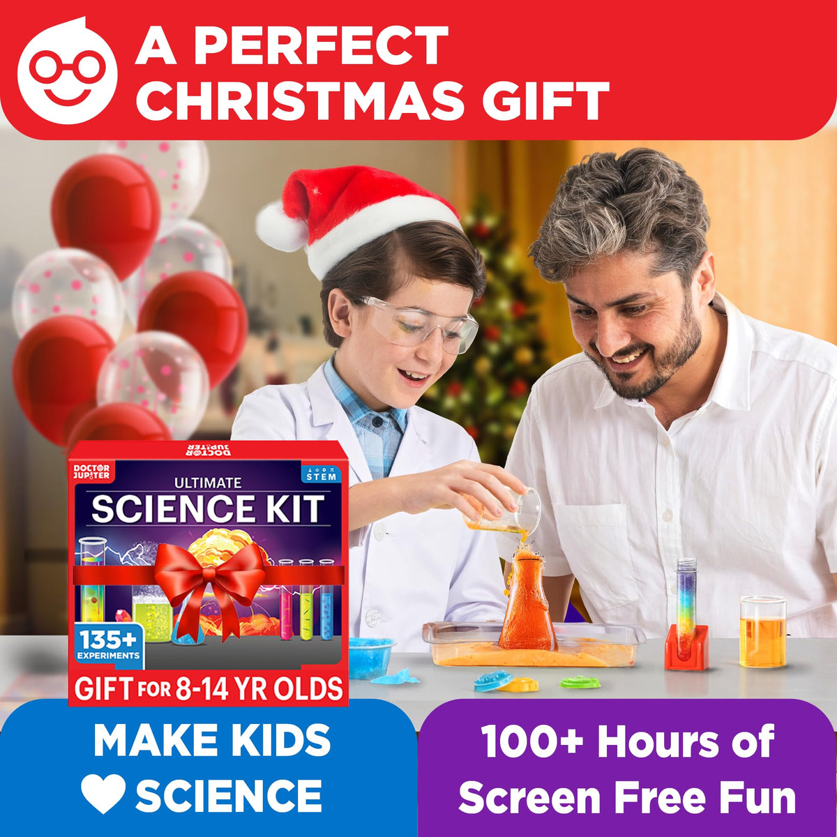 Doctor Jupiter Ultimate Science Kit multi-experiment fun shows 100+ learning hours