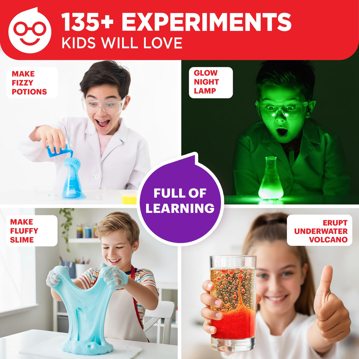 Doctor Jupiter Ultimate Science Kit color-change demo showcasing engaging chemistry at home