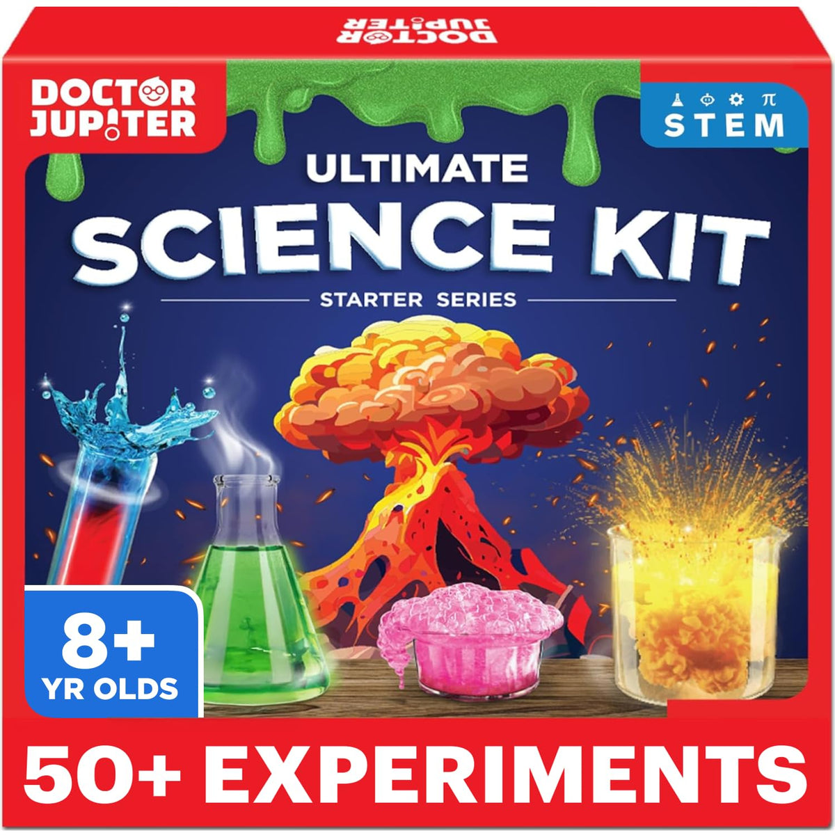 Doctor Jupiter Ultimate Science Kit color-changing volcano demonstration boosts curiosity and scientific thinking