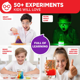 Doctor Jupiter Ultimate Science Kit kids explore experiments at a well-organized station