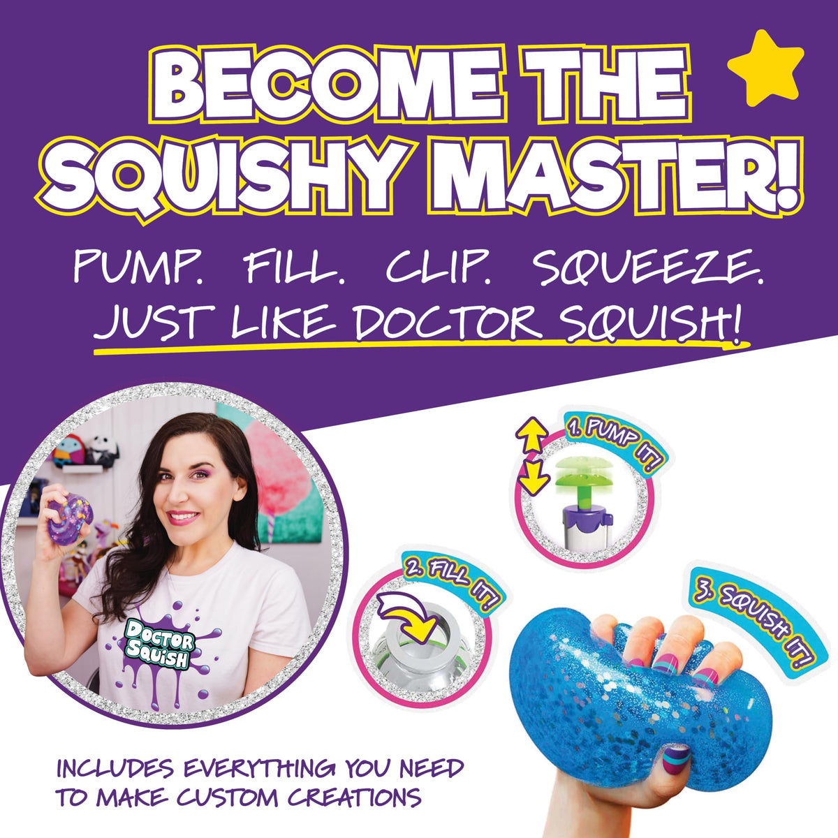 Doctor Squish colored ink adds vibrant detail to DIY squishies