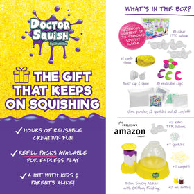 Doctor Squish confetti decor option adds playful bits for custom designs