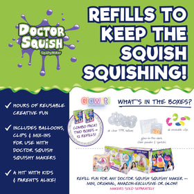 Doctor Squish Neon glow slime powder for luminous designs