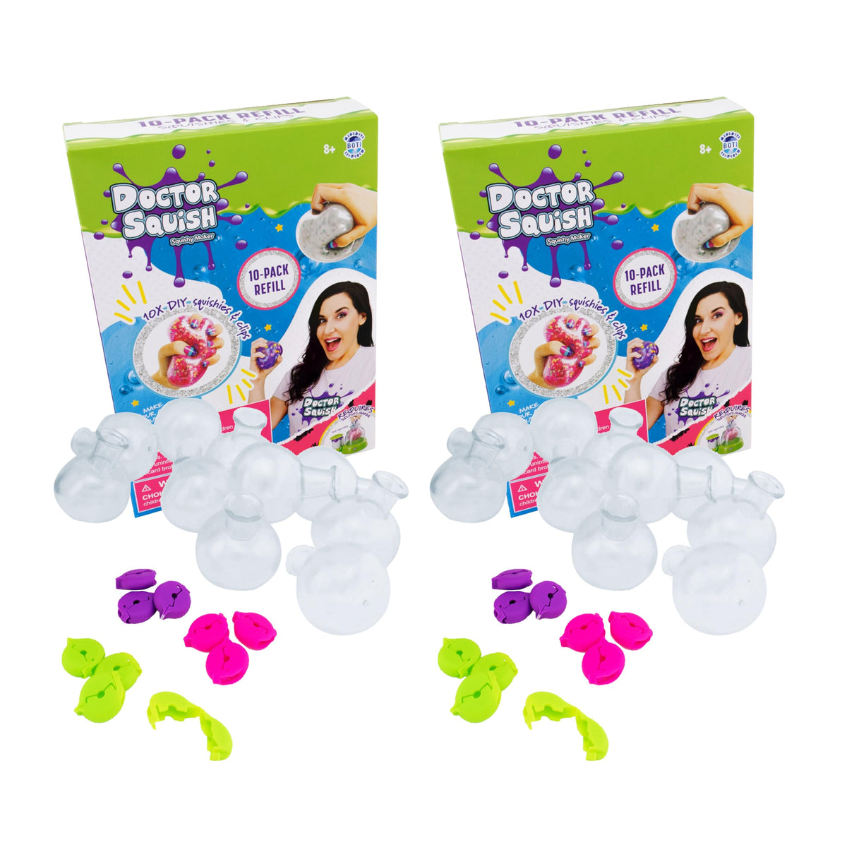 Doctor Squish refill with 10 TPR balloons for endless squishy making
