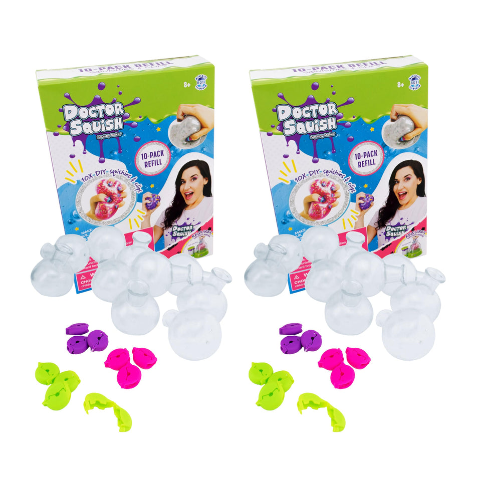 Doctor Squish refill with 10 TPR balloons for endless squishy making