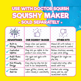 Doctor Squish sensory play with balloons and clips inspires tactile exploration