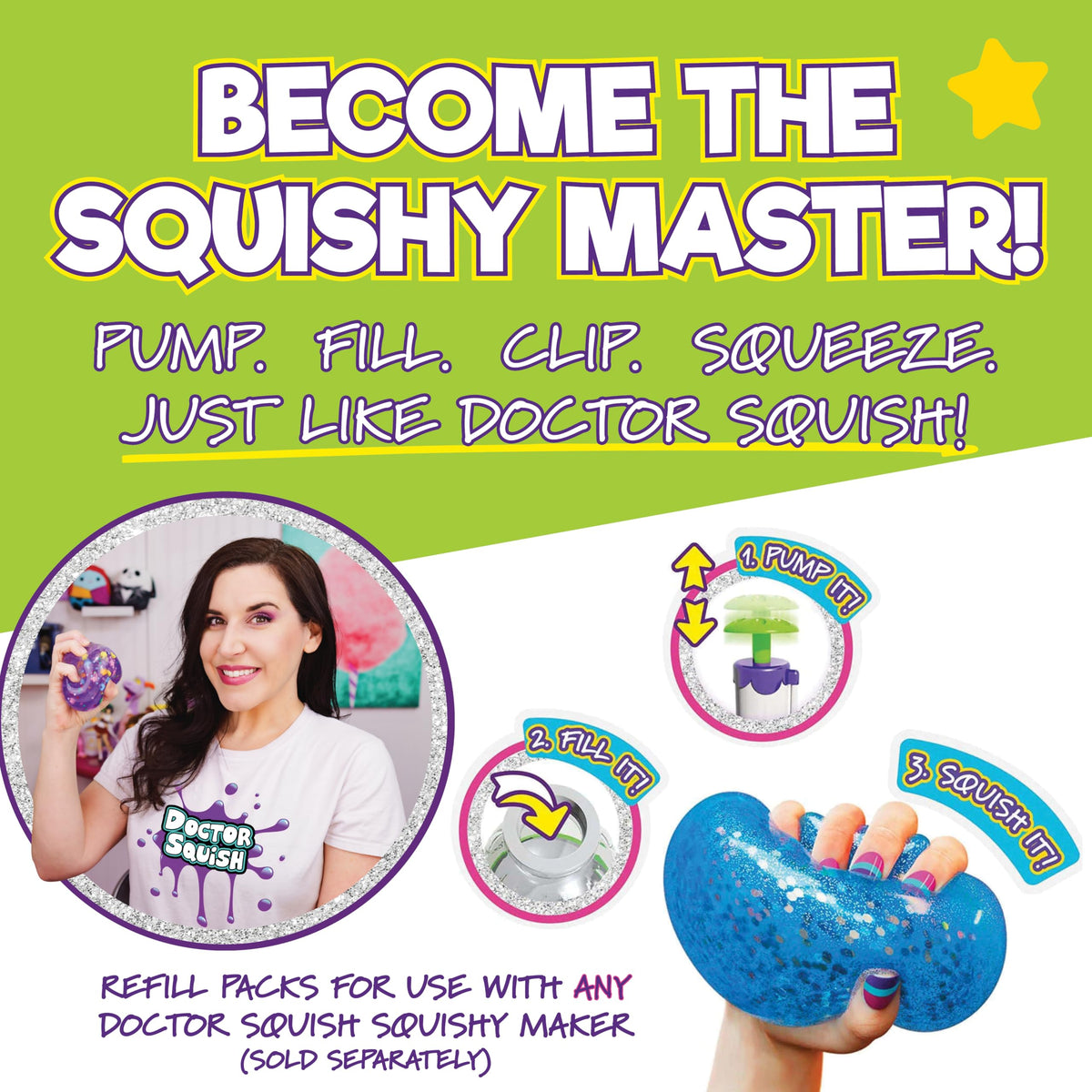 Doctor Squish small to giant squishies fit any craft project