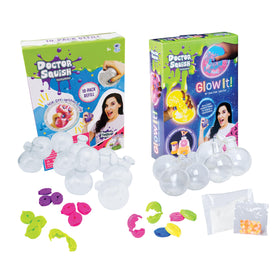 Doctor Squish standard refill bottles enable vibrant squishy patterns.