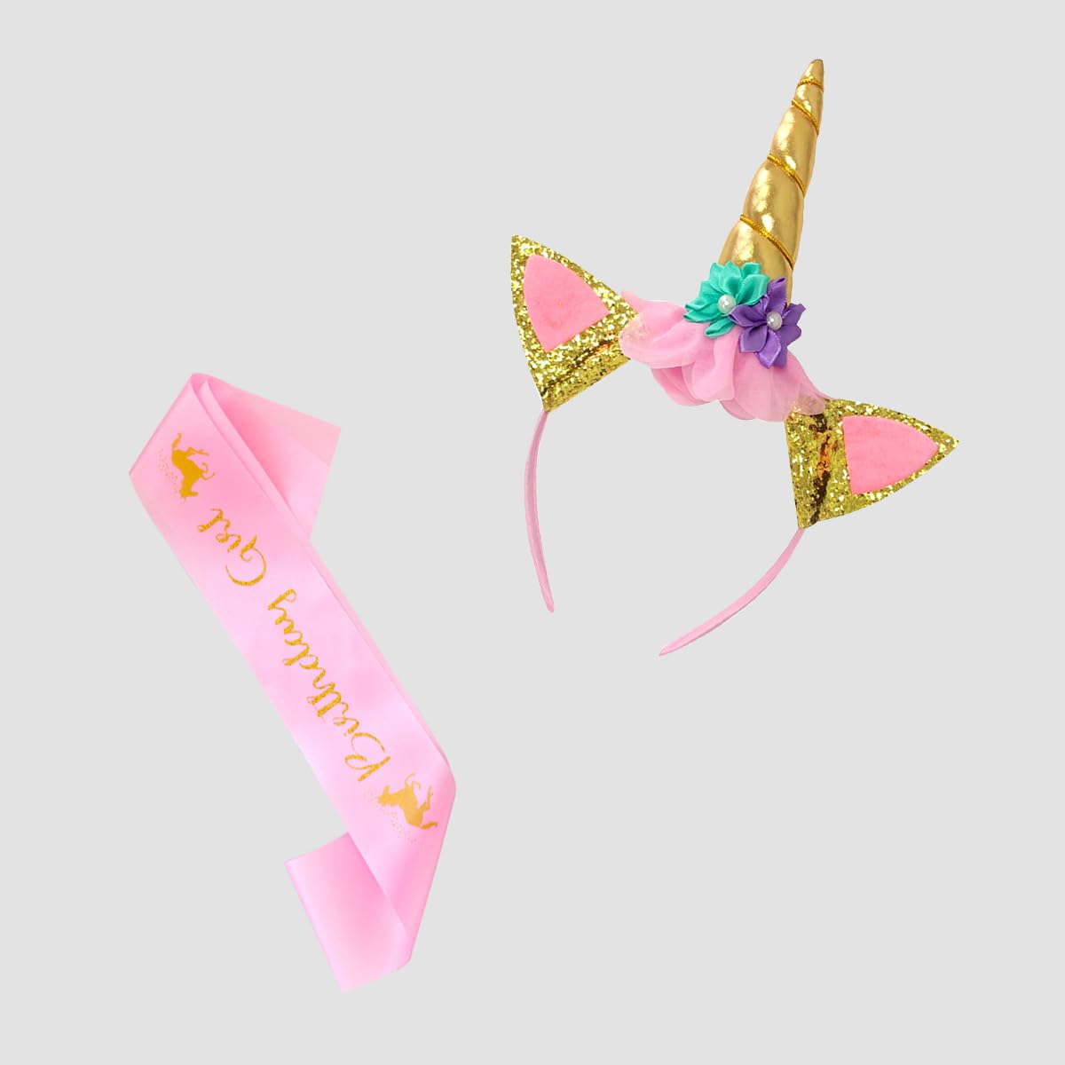 Doctor Unicorn package includes tutu costume, shirt, sash, bow, and headband