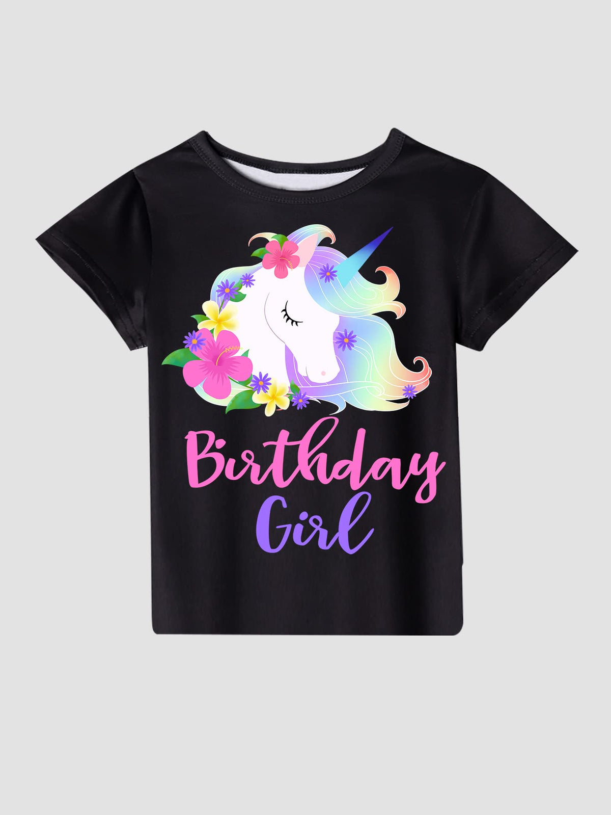 Doctor Unicorn satin birthday sash with print for memorable photos.
