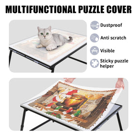 Doerpuz Puzzle Table aluminum-frame provides durable, lightweight construction