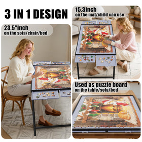 Doerpuz Puzzle Table height-adjustment enables sofa or chair use