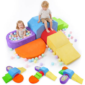Dogern foam climbing blocks arranged for safe indoor play and stacking.