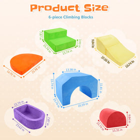 Dogern foam climbing blocks being stacked to boost early motor skills during playtime.
