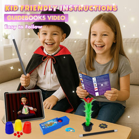 Close-up of beginner-friendly props and bright accessories for kids.