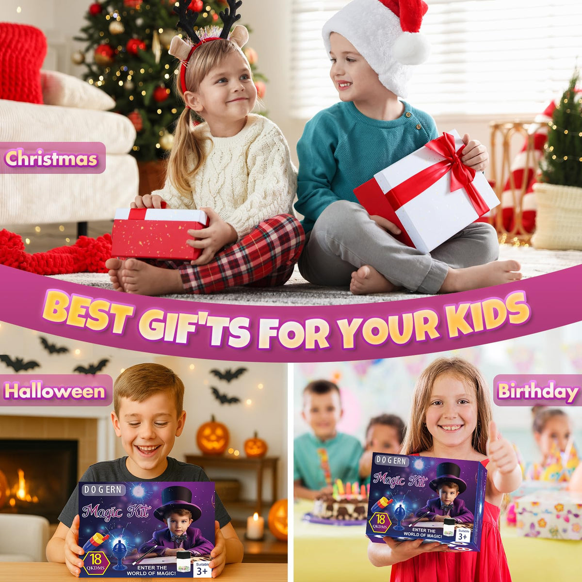 Gift-ready packaging highlighting Christmas or birthday surprises.