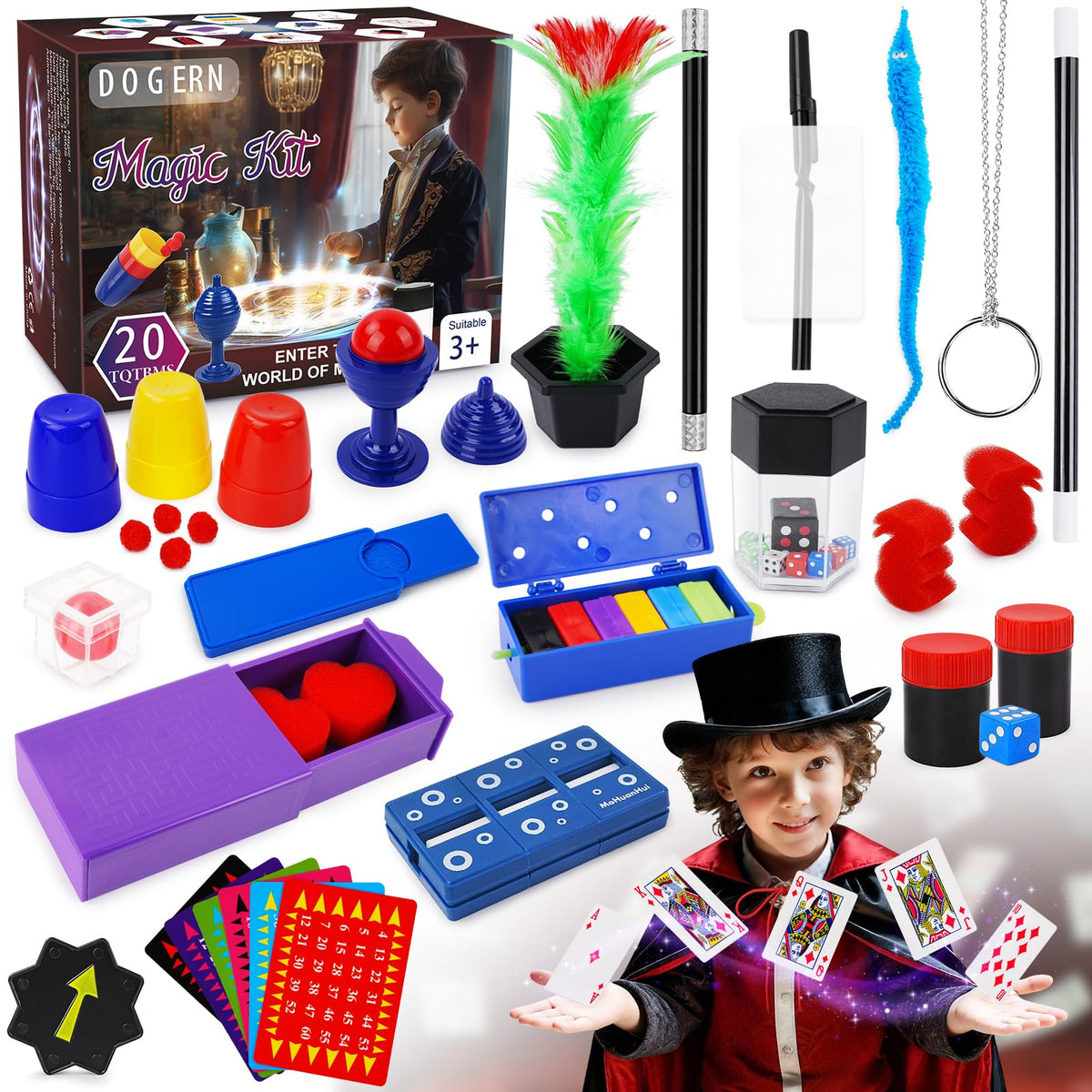 Dogern Magic Kit: magic wand ready for kid-friendly tricks and stage moments