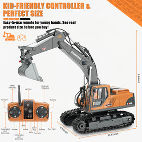 Dogern RC Excavator playtime scene encourages hands-on STEM exploration and imagination.