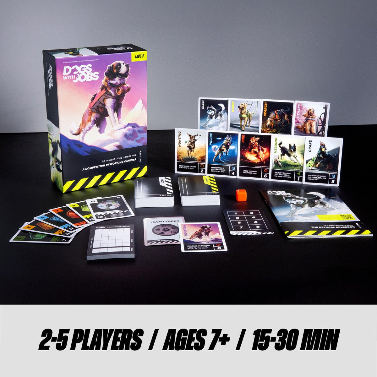 Dogs With Jobs job-cards: reveal missions for dynamic rounds.