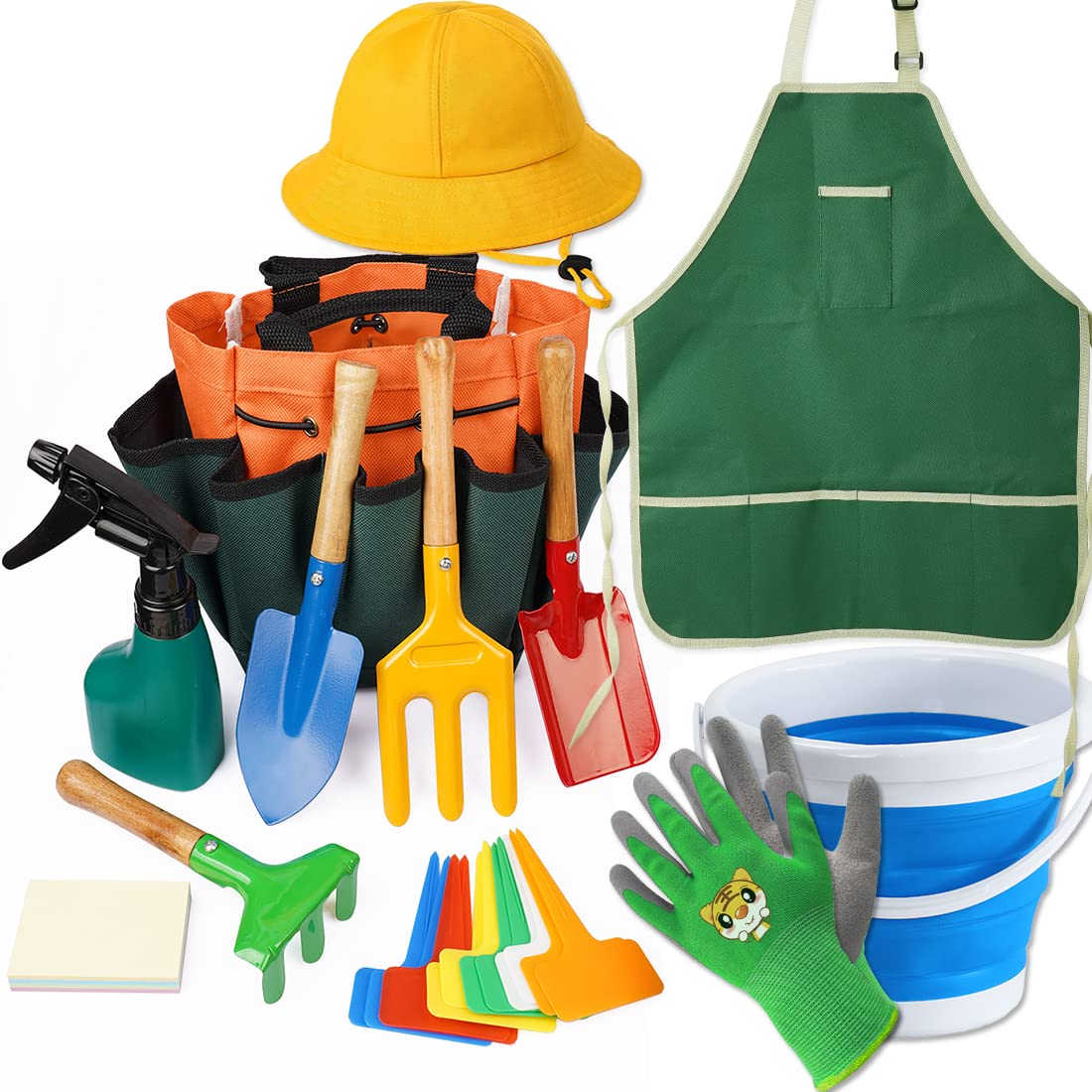 Doiaz Kidz Gardening Tool Set shovel with a sturdy grip for young gardeners