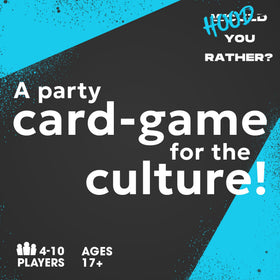 Doin' The Most Hood You Rather card deck spread ready for group play during game night.