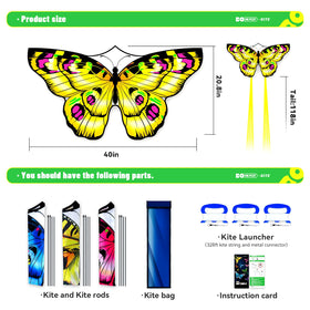 Doinfly butterfly kite storage bag, compact and portable