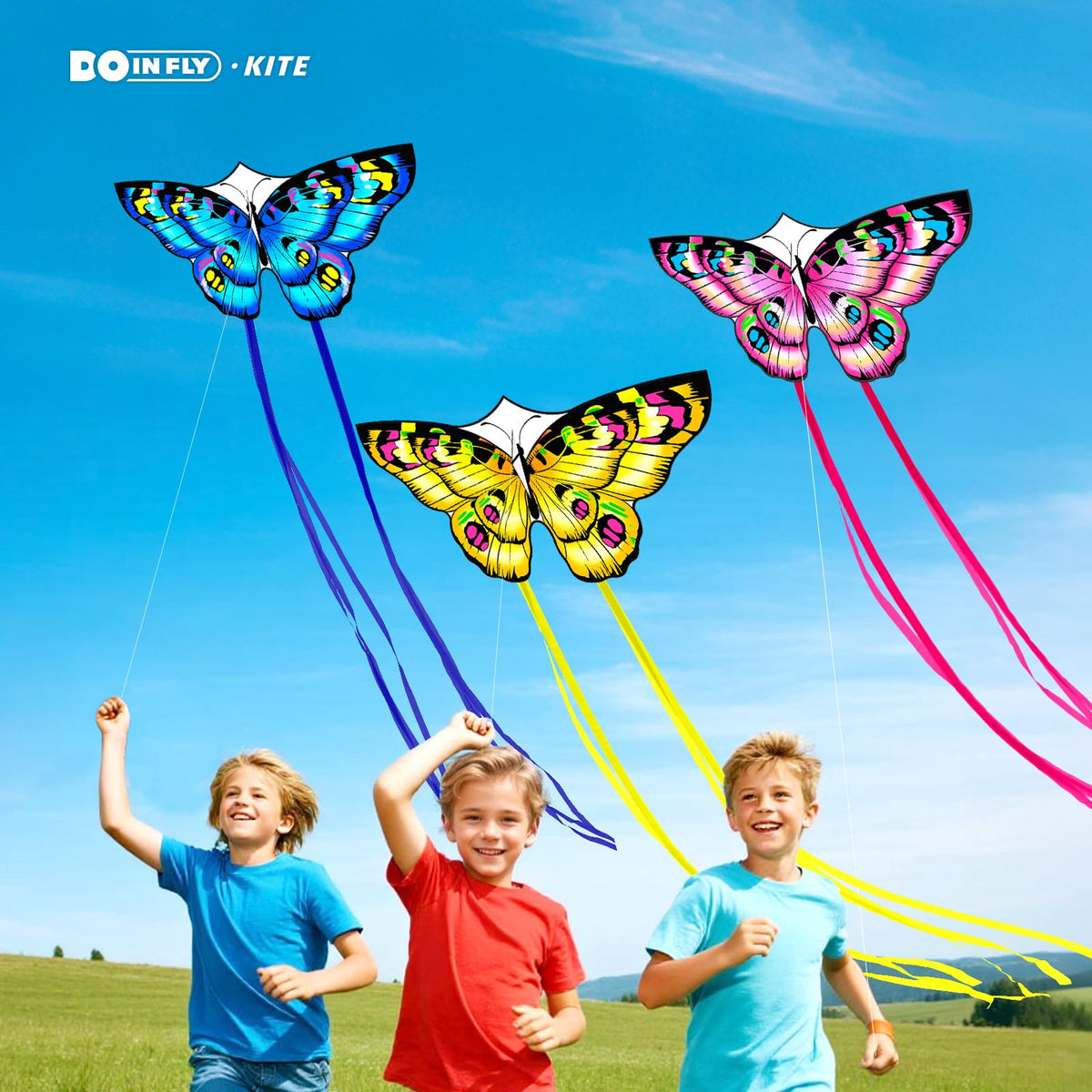 Doinfly butterfly kite tangle-resistant handle, smooth launches and safe handling