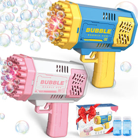 Dolanus bubble gun blue pack for outdoor play delivering continuous bubbles.