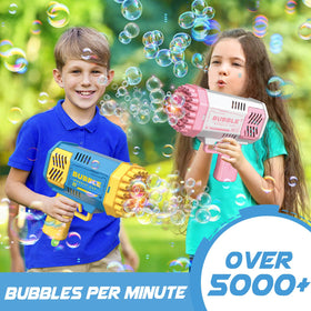 Dolanus bubble solution bottle shown for long-lasting bubble sessions.