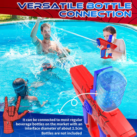 Dolanus electric water gun bottle-connect feature for easy refills