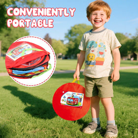 Dolanus Fire Truck Play Tent folds into included storage bag