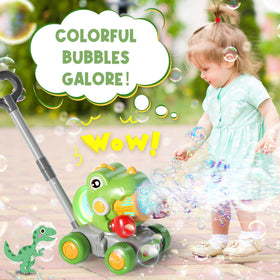 Dolanus push car bubble machine encourages active outdoor play and easy mobility.