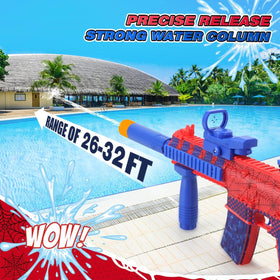 Dolanus Spider Water Blaster during beach battle showing long-range spray