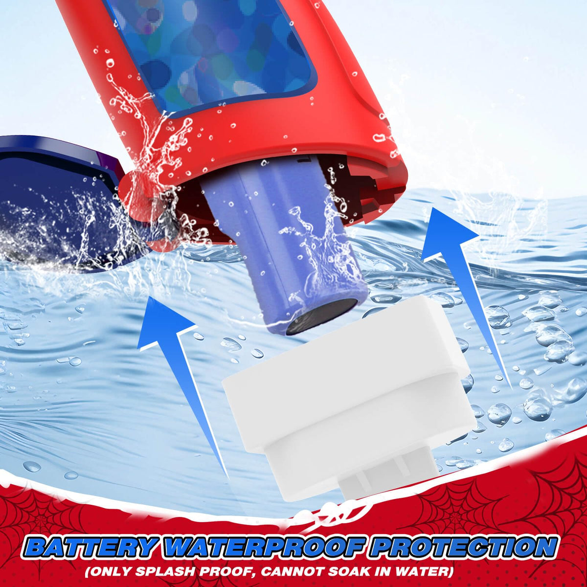 Dolanus Spider Water Blaster bottle connection for extra water on the go