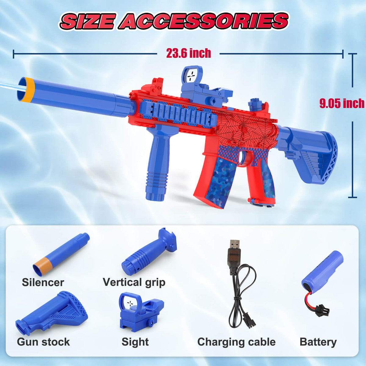 Dolanus Spider Water Blaster durable design for active play