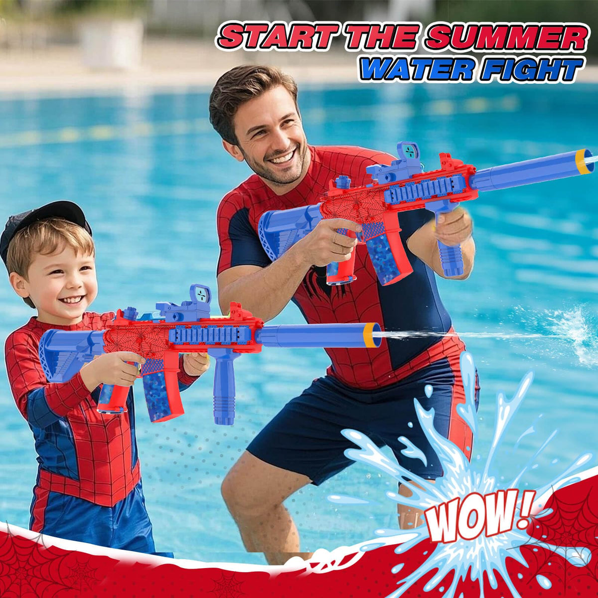 Dolanus Spider Water Blaster long-range shot delivering distant targets