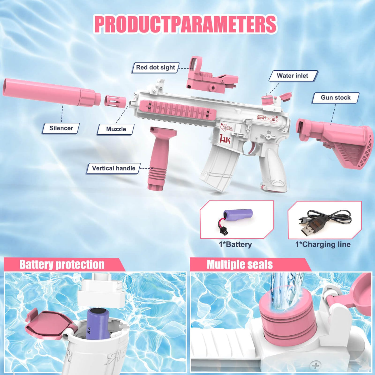 Dolanus water gun ready for pool or beach fun with friends.