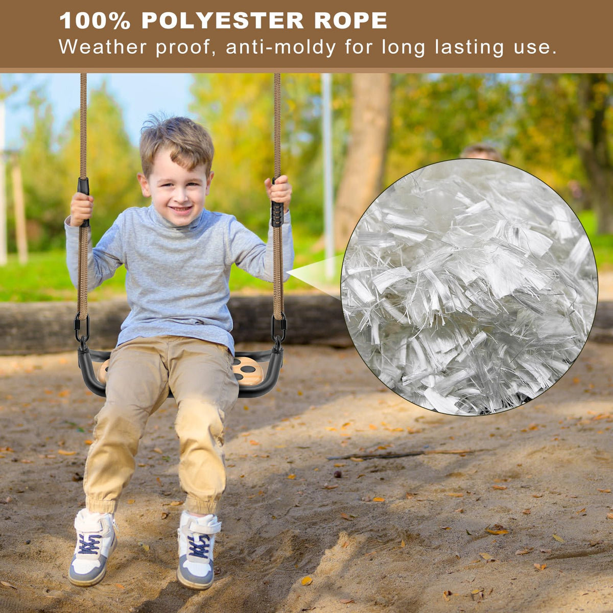 Dolibest adjustable rope from 58 to 80 inches to fit your space