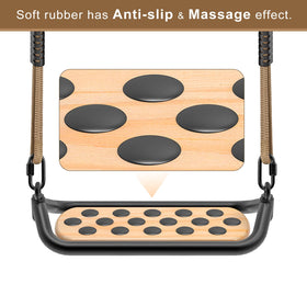 Dolibest anti-slip black rubber seat provides grip during swinging