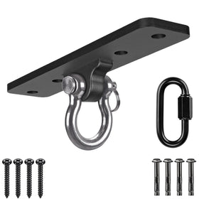 Dolibest ceiling mount swing hook base provides a secure porch anchor.