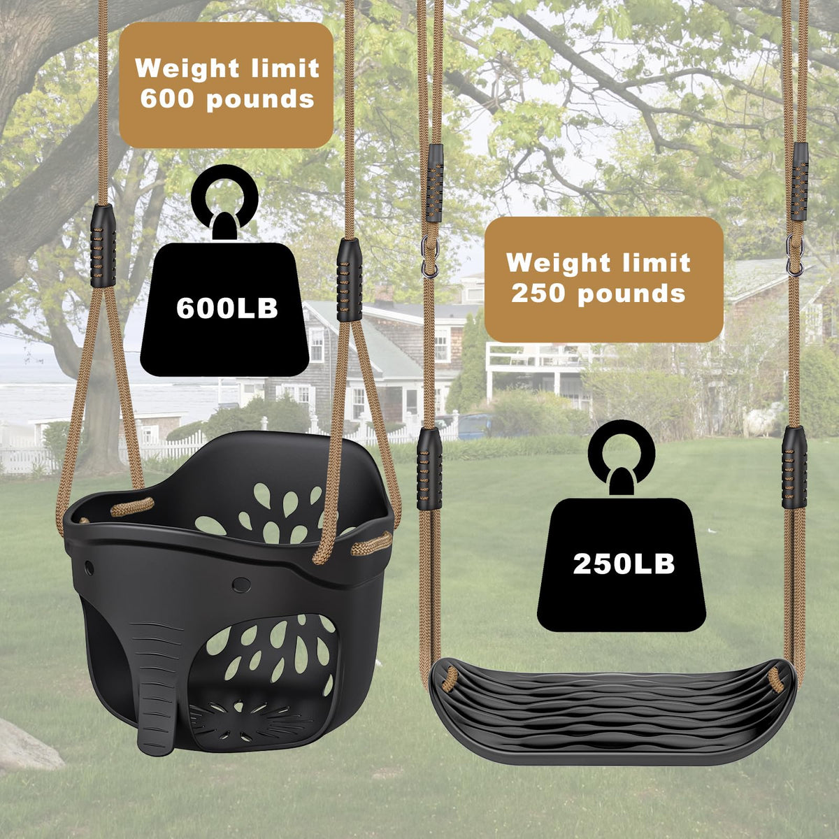 Dolibest indoor-outdoor backyard swing suitable for versatile play spaces