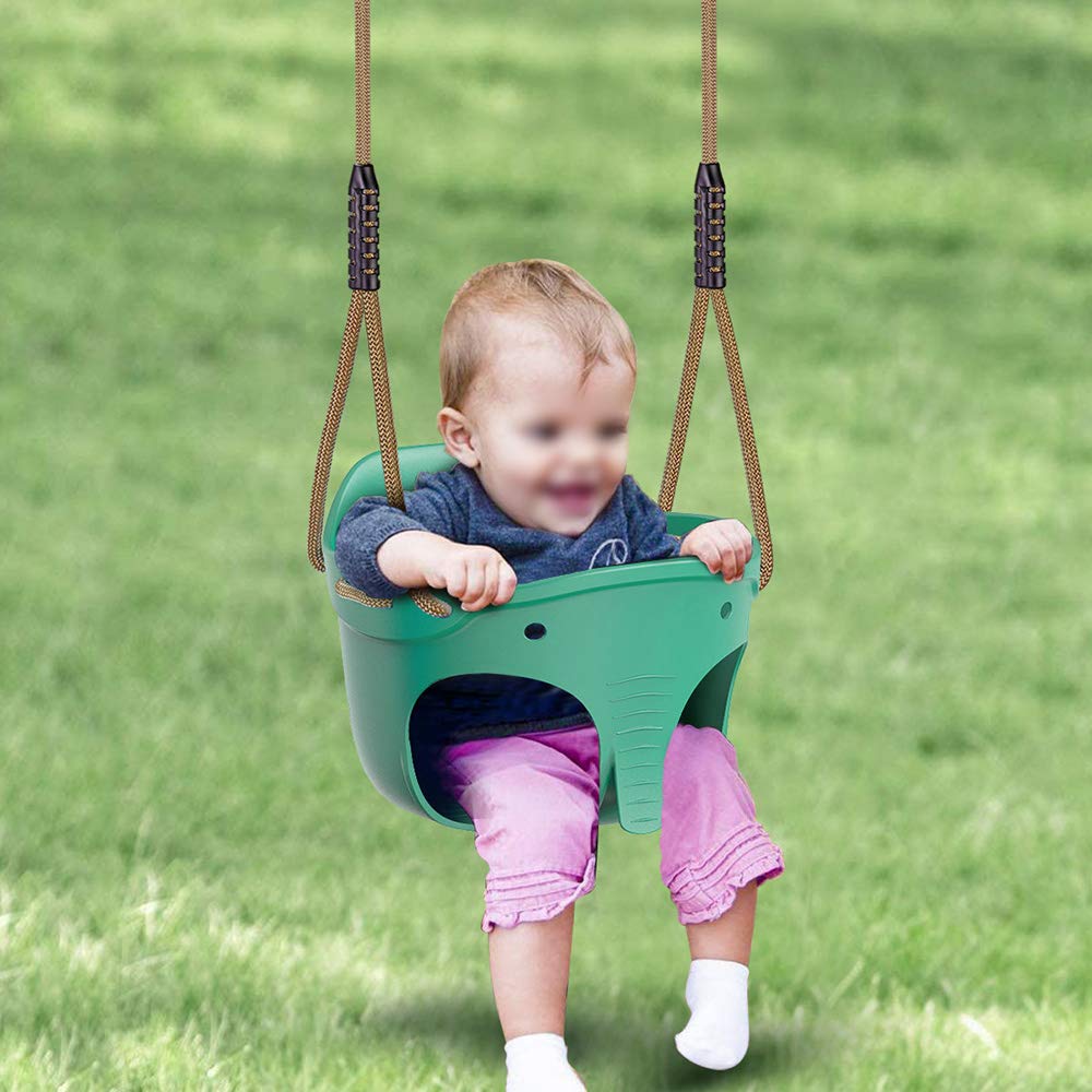 Dolibest polyester rope with 600 lb capacity supports growing kids securely.