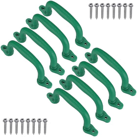 Dolibest green safety playground handles eight-pack for secure climbing on playsets.