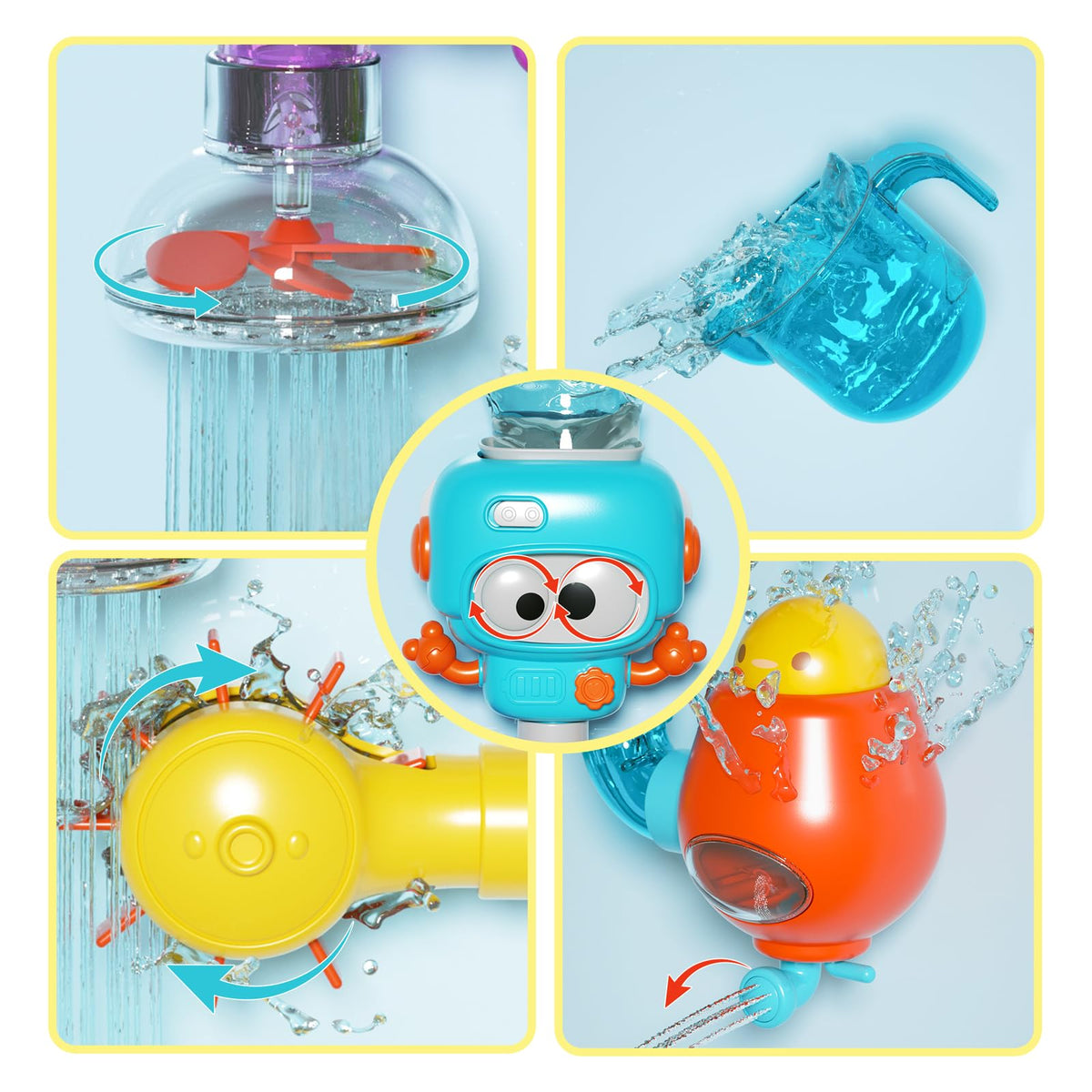 DOLIVE bath toys child-safe design with smooth edges for confidence
