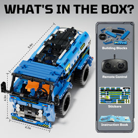 DOLIVE STEM RC Truck assembly progress with family interaction