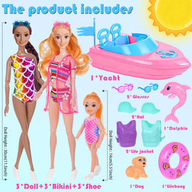 Dollbie cute puppy toy enhances beach storylines during playtime