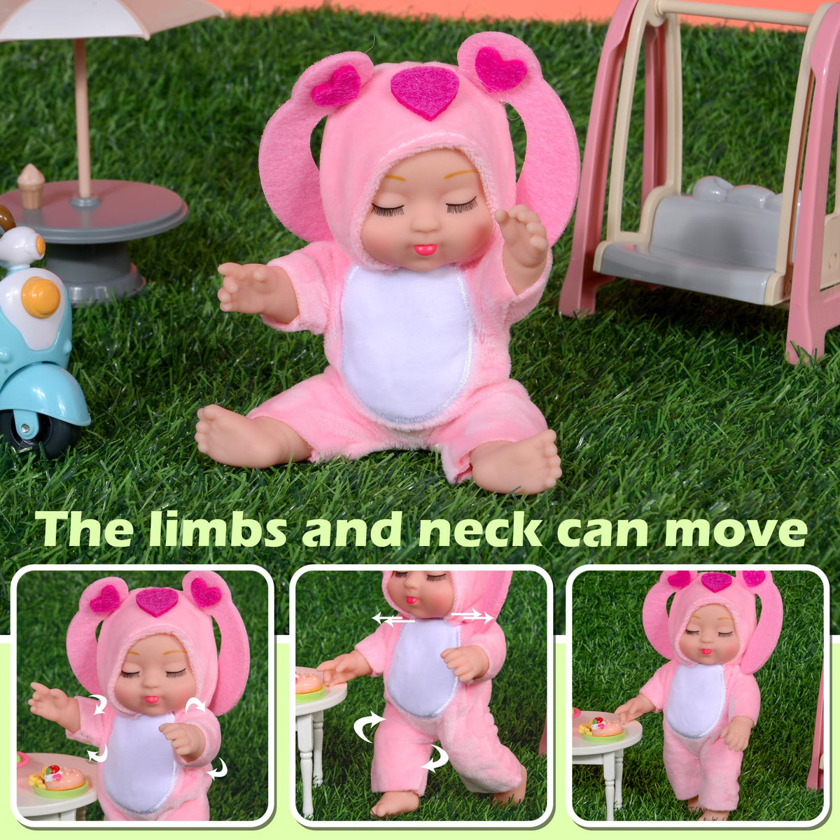Dollbie gift-box set of four dolls ready for gifting